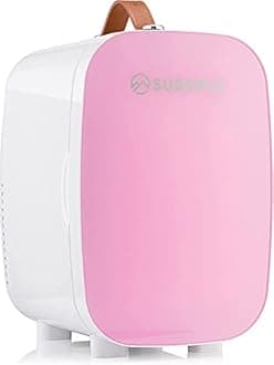 Subcold PRO6 Mini Fridge 6L / 8 Can – Quiet & Energy-Efficient, USB & AC Powered Small Fridges for Bedrooms, Car, Office, Travel | Portable Mini Fridge For Skincare, Beauty, Drinks & Snacks (Pink)