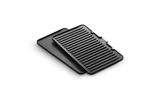 De'Longhi GRIDDLE_PLATE Kit, Multi-Grill Plate, Aluminium, Rectangular, Black, Dishwasher Safe