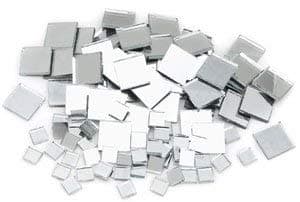 Mosaic Square Mirror Tiles - Assorted, Mosaic Square Mirror Tiles, Pkg of 100