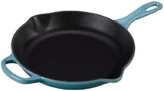 LE CREUSETEnameled Cast Iron Signature Iron Handle Skillet, 11.75" (2-3/8 qt.), Caribbean