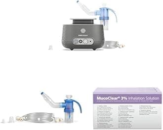 PARI SINUS2 Bundle: Nebuliser, Year Pack, MucoClear Solution - Relief for Acute & Chronic Sinusitis, All Ages
