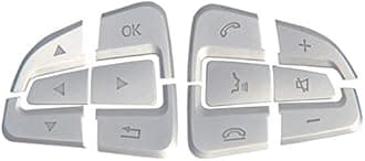 Car Steering Wheel Button Cover Trim Stickers for Mercedes A B Class GLA GLE GLS CLA C177 2015-2019 Accessories