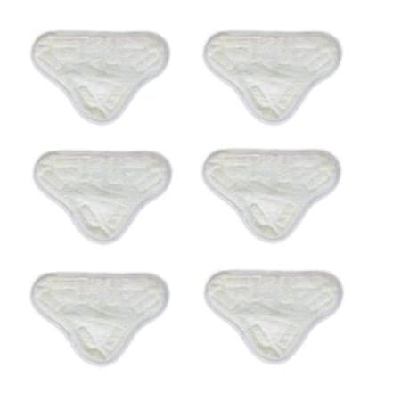 4 X 6 - Pads Microfibre Steam Mop Floor Washable Replacement Pads For H2O H20 X5