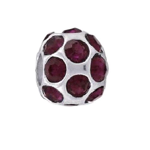 DaVinci January CZ Ball Birthstone Bead