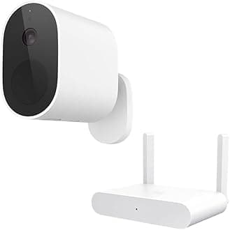 Mi Wireless Outdoor Security Camera 1080p add-on – Weatherproof, 2-Way audio, 130° wide angle, 7m PIR human detection [Official UK], White, BHR4433GL