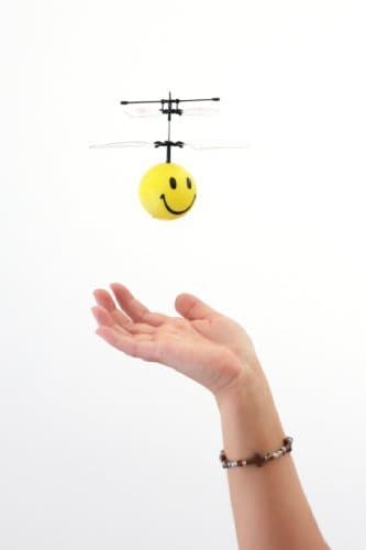 MukikiM Mini Flyer - Smiley / Watch it hover, float and fly like magic. Bring a smile to your face as you have fun flying. (Newest version featuring USB charging!)