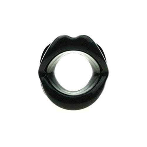 ADSRO Rubber Thin Face Tool, Silicone Lips Trainer Tightener Exercise Anti-Aging Face Muscle Tightener Slimming Slimmer Shaper size Approx 83 mm x 7 mm (Black)