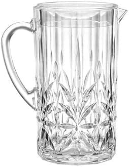 Crystal-Look Acrylic Jug with Lid 2L – Shatter-Resistant Looks Like Expensive Crystal Glassware