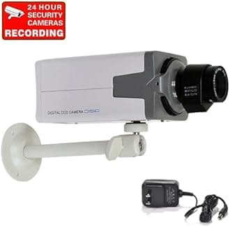 VideoSecu 700TVL High Resolution Built-in 1/3" Effio CCD Security Camera WDR DSP 3.5-8mm Zoom Focus Lens Camera for CCTV DVR Home Surveillance System 3DV