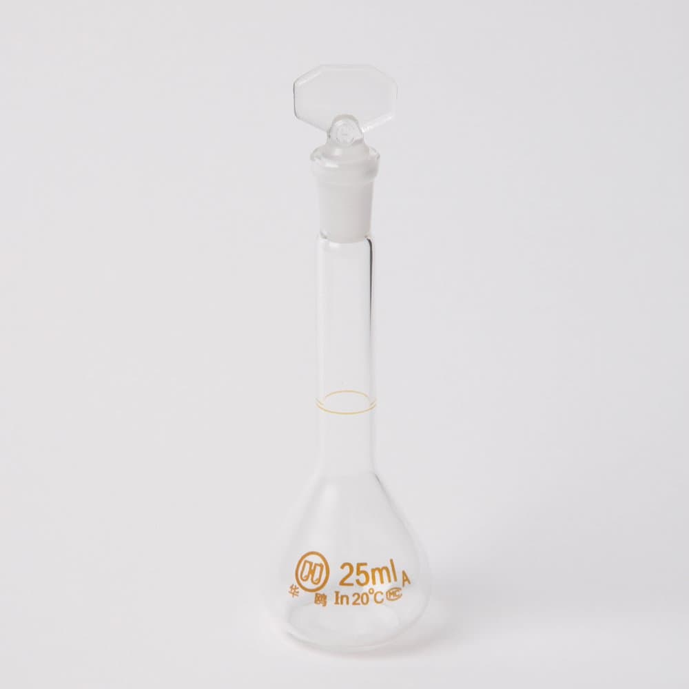 KSD Lab 25ML Volumetric Flask with Solid Stopper