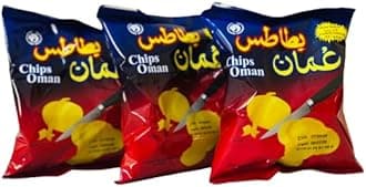 Oman Chips, Chilli Flavour Potato Chips, 15 gm (Pack Of 3)