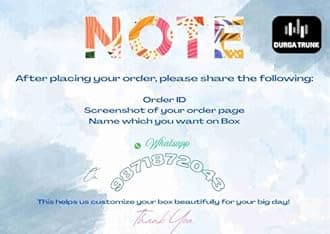 Wood Customize Marriage Card Desigh Decorative Print Box, Wedding Box Size 10-7-4 Inch, Gold