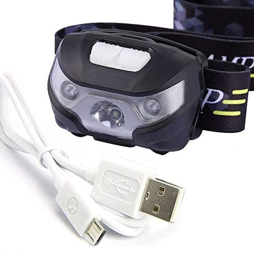 ZIGLY USB Rechargeable Sensor Waterproof LED Headlamp