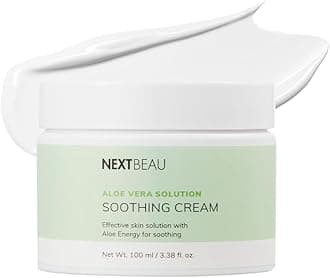 Soothing Cream with Aloe Vera Solution 10.48ml 310ml Face Cream Moisturizer for Dry Skin Hypoallergenic Korean Skin Care Pack of 1