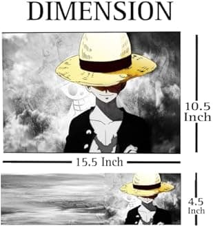 ANCIARY Full Laptop Skin Stickers HD Quality Sticker for Laptops Upto 15.6" (Dustproof|Waterproof|Scratchproof|Reusable) - Anime HAT FL