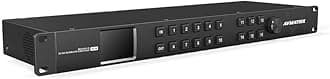AVMATRIX MSS1611-S 16x16 Seamless SDI Matrix Switcher, Clean Switch, 16 SD/HD/3G-SDI Auto-Detect Inputs, Up/Down Scaling, Front Panel Control, Dual Power Design