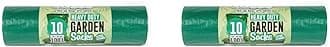 100Litre,10 Heavy Duty Garden Sacks Bags-Made from Recycled Waste - EcoBag (Pack of 2)