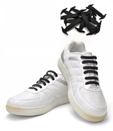 No-Tie Silicone Shoelaces (Black)