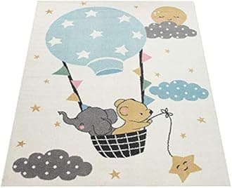 Paco Home Children's Rug Child's Room Girls Boys Various Motifs And Sizes, Size:240x340 cm, Colour:Cream