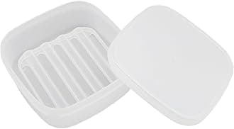 Travel Soap Dish, Soap Box Case with Bar Soap Saver Pad Portable Soap Rest for Bathroom Shower Home Outdoor Gym Fitness Vonpri (Translucent 1Pack)