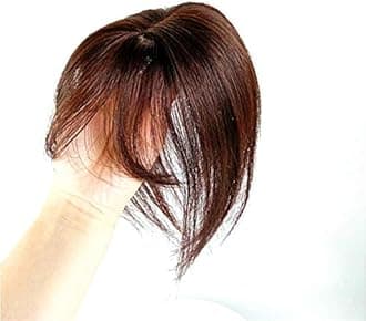 Anemone 100% Human Hair Toppers Clip in Hairpieces with 3D Air Bangs for Women Straight Toupee Middle Part Wiglets for Mild Hair-Loss (Light Brown)