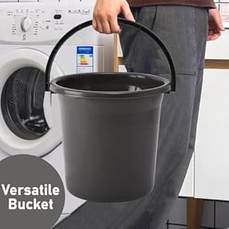 Kuber Industries Set of 4 Bathroom Combo Set | Tub-Bucket-Mug & Stool Combo Set for Bathroom | Bathing Set | Bathware Set | Modern Bathroom Accessories Set | Gray