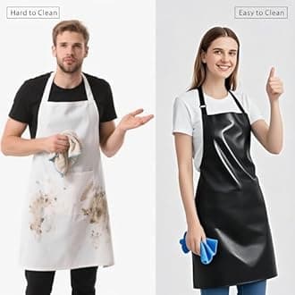 GoldPig Rubber Apron,40 Inch 4pack/2pack Waterproof Apron,Chemical Resistant Apron,Adjustable Aprons for Butcher,Barbecue
