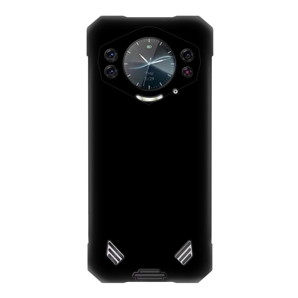 TPU Phone Case Compatible with Doogee S200, Slim Shockproof Soft Cover with Anti-Scratch Design and Precise Cutouts for Full Protection (Black)