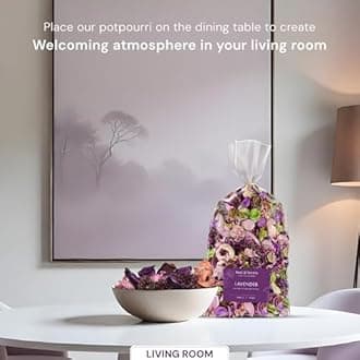 Soul & Scents Lavender and Ocean Potpourri Combo Pack| Dried Flowers | Fine-Living | Natural Decoration | Mood Enhancer | Perfect for Home Decor, Gifts, and Aromatherapy | Made in India | 140gm Each