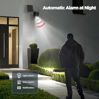 2K Outdoor Solar Battery Surveillance Camera: Camera Surveillance Outdoor Wireless WiFi Camera Outdoor Solar 2.4G WiFi Outdoor Camera Black with Colour Night Vision PIR Motion Sensor Alarm IP66