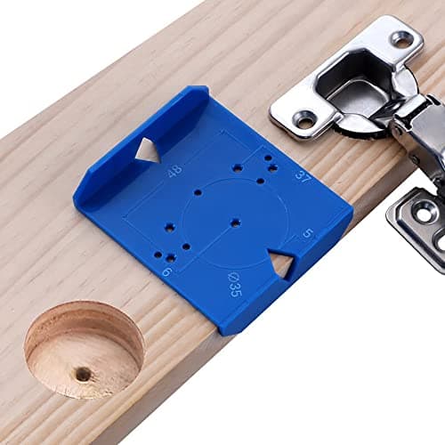 2 Pack Cabinet Door Hinge Jig Mounting Jig Concealed Hinge Jig Positioning Ruler Installation Tool for 35mm/40mm Soft Close Cabinet Hinges