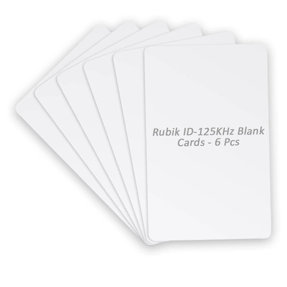 6pcs Blank ID-125Khz RFID Key Cards for RFID Reader/Writer (ID-125KHz 6 Cards)