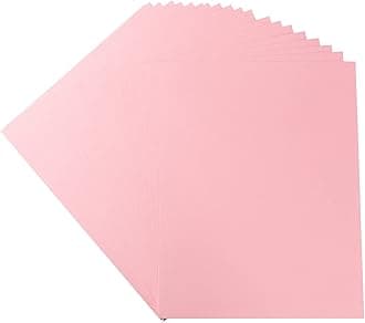 Wishop 20 Sheets Colored Thick Paper Cardstock Blank for DIY Crafts Cards Making, Invitations, Scrapbook Supplies (Pink, 8.5 x 11 inches)