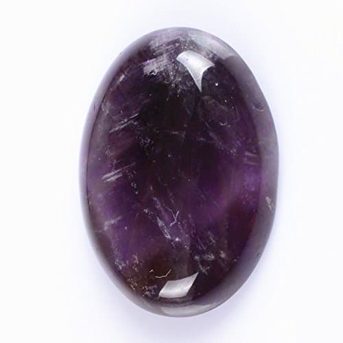 30x22mm Oval Cabochon CAB Flatback Semi-Precious Gemstone Ring Face (Amethyst)