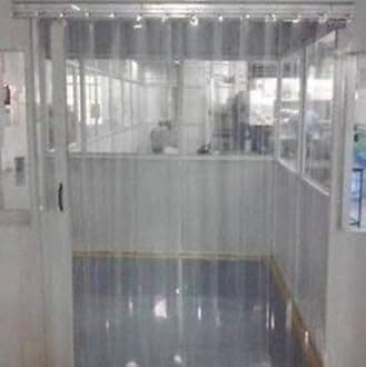 Yellow Weaves 0.30mm PVC Transparent AC Curtain, Pack of 1 (Size - 4.5 X 9 Ft)