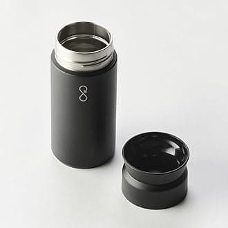 Ocean Bottle - Recycled Stainless Steel Brew Flask - Eco-Friendly & Reusable Bottle - Obsidian Black - 12 oz