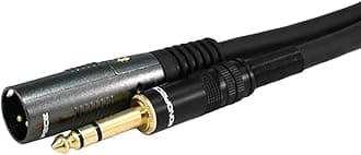 Monoprice Monoprice 6ft Premier Series XLR Male to 1/4in TRS Male Cable, 16AWG (Gold Plated)