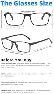 Autojouls Nearsighted Glasses for Distance with Hard Case Blue Light Spring Hinge Glasses Not Reading Glasses