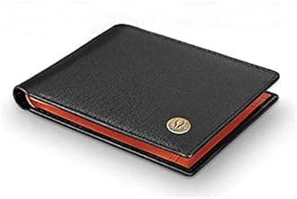 WildHorn Leather Wallet for Men, Black & Tan, Classic