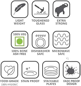 Larah by Borosil Chrys Red Mixing Bowl Set w Lid, 1.5L + 750ml