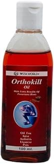 OrthoKill Oil 100ml for Joints, Knee, Neck, Back, Shoulder Pain, Arthritis Ligament With Extra Benefits Punarnava Root