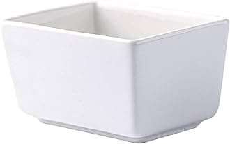 Sizikato Pure White Porcelain Sugar Packet Holder Tea Bag Bowl, 5 Oz