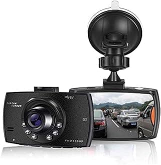 Dash Cam 1080P Full HD Dual Dashboard Camera Dashcam for Cars 170° Wide Angle HDR with 2.4" LCD Display Night Vision Motion Detection and G-sensor