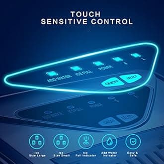 Ice Makers Countertop, Self Cleaning, 26Lbs/24H