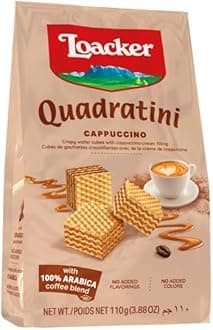 Loacker Quadratini Cappuccino Wafer, 110 g