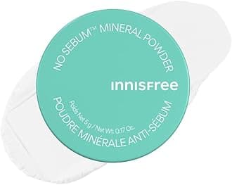 innisfree No Sebum Matte Mineral Powder, Korean Loose Setting Powder for Blurring, Shine Control, Fragrance-Free