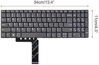 Replacement Keyboard Compatible with Lenovo V145-15AST V320-17isk V320-17ikb.IdeaPad 130-15AST 320-15ABR 320-15AST 320-15IAP 320-17AST 320-17ISK 330-15AST US Layout Grey No Frame