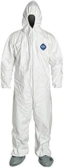 DuPont Tyvek 500 Xpert | Chemical Protective Clothing with Hood, Category III, Type 5-B and 6-B | Robust yet Lightweight | White | Size XXL