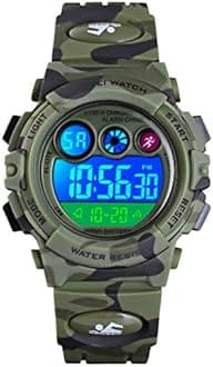 FIZILI Boys Watch Digital Sports Waterproof Outdoor Kids Watches Alarm Clock 12/24 H Stopwatch Calendar 3-15 Year Old Boys Girls Wristwatch
