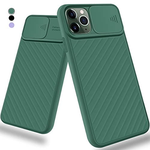 Camera Cover Case for iPhone 11 Pro Max, [Camera Protection] [Full Body Gel Rubber] Slide Camera Lens Protector Soft…
